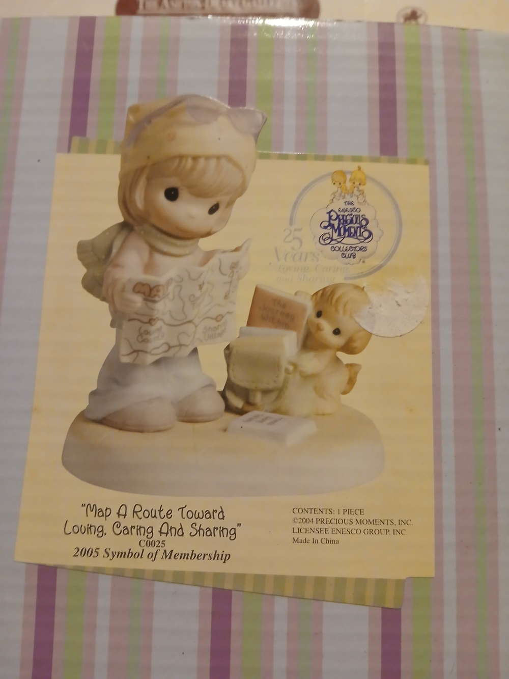 Precious Moments Map A Quest Figurine 2005 Symbol Of Membership